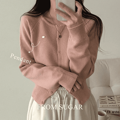 【🩶Daily】Label Cardigan 