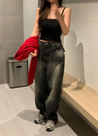 【OOTJ】Hip Pocket Wide Jeans 