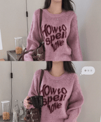 【Soft and Thick】How To Spell Love Knit 