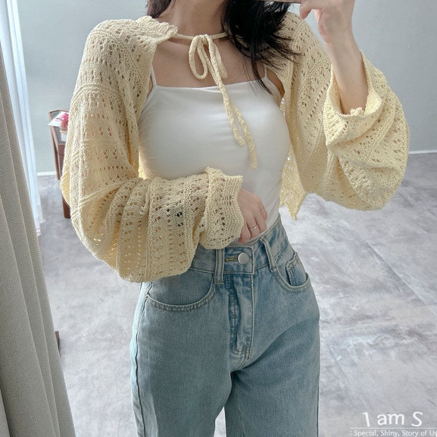 【🥨A Timeless Classic】Jelly Wave Knit Bolero 