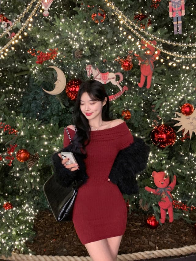 [Year-End Look Pick🥂] Off-Shoulder Dress