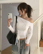 【🩶Easy and versatile】Ribbon Top 