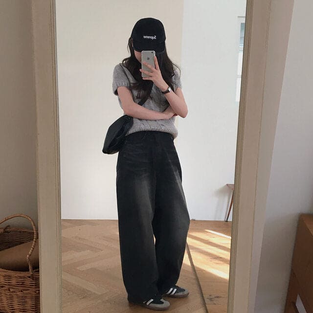 【🖤Heaven Patch Wide Jeans】 