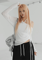 【y2k vibe】Unbalanced Loose Fit Knitwear 