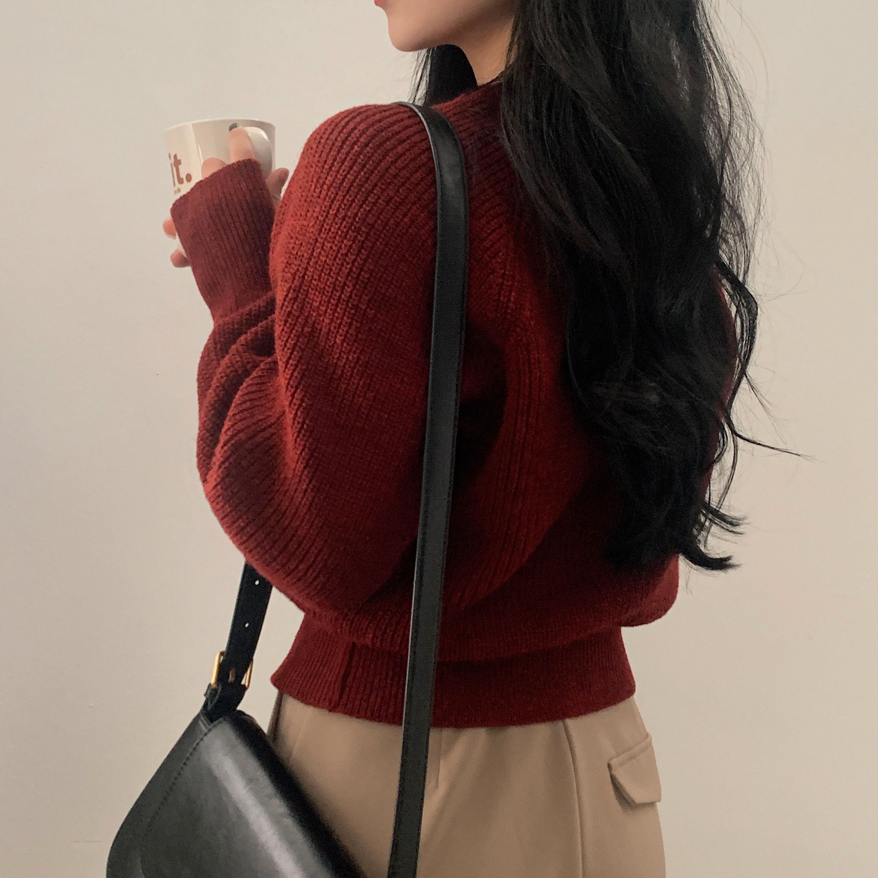 【🍷Christmas &amp; New Year PICK】Warmer Crop Knit 