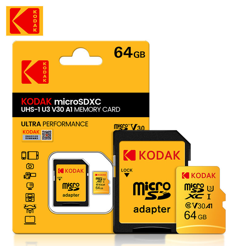 【Kodak 柯達】MicroSD 高速記憶卡(送SD卡套)