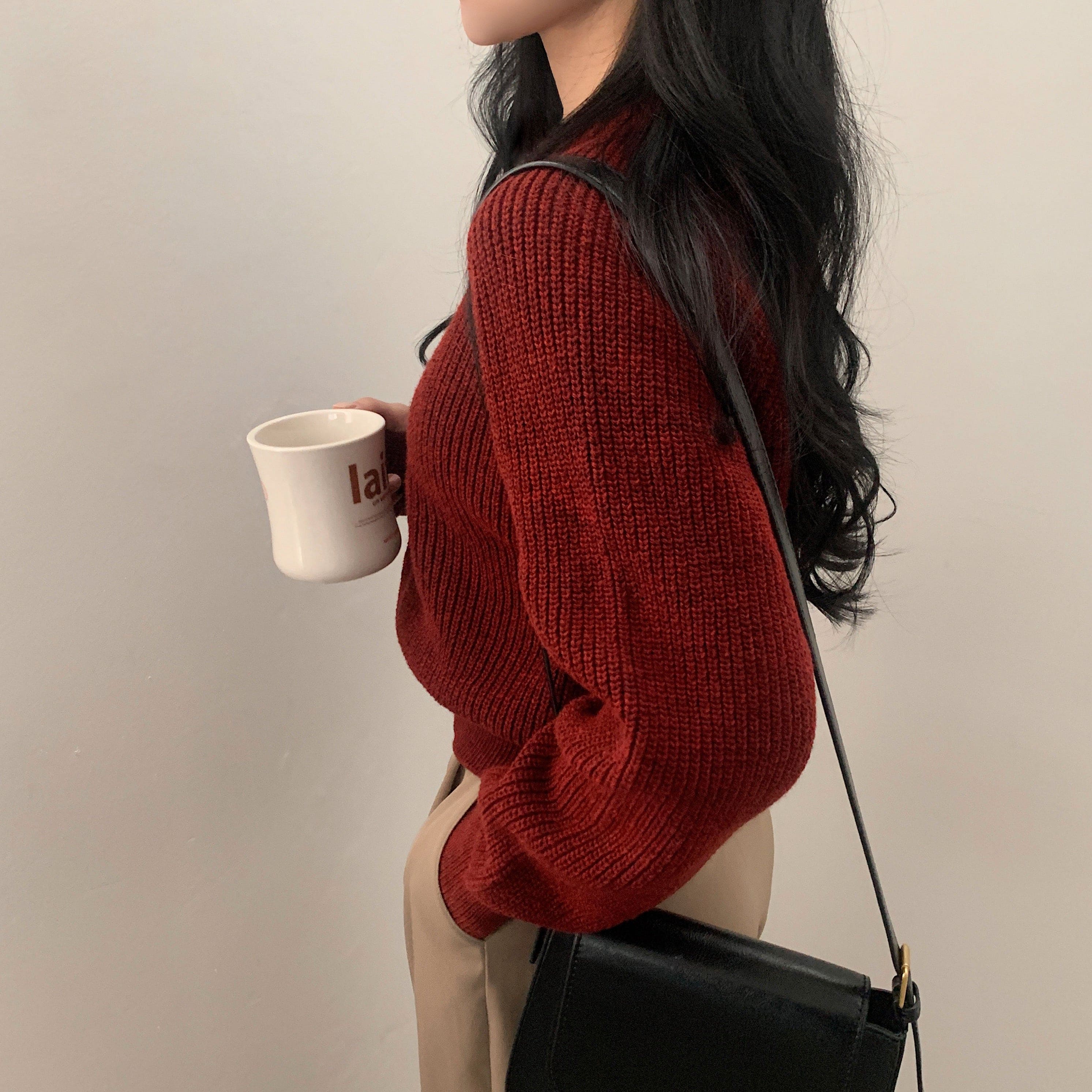 【🍷Christmas &amp; New Year PICK】Warmer Crop Knit 
