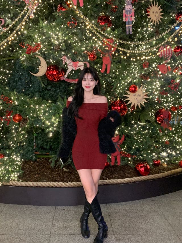 [Year-End Look Pick🥂] Off-Shoulder Dress