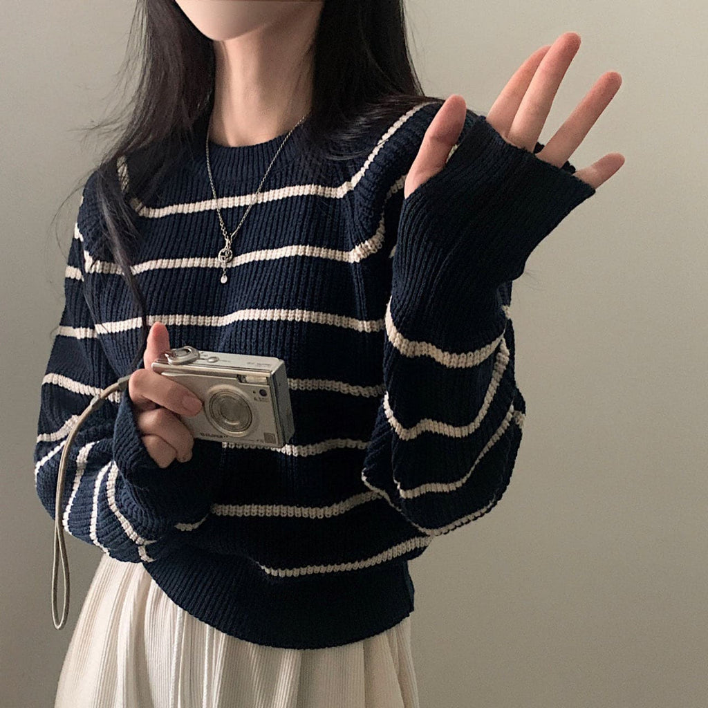 【🍷Christmas &amp; New Year PICK】Striped Warm Loose Knit Sweater 