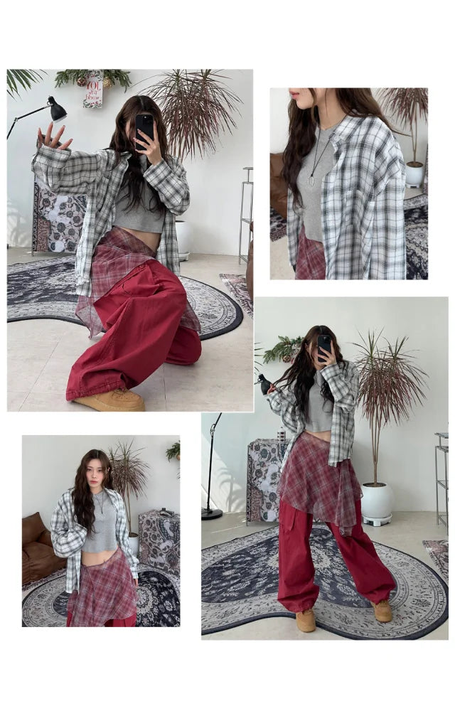 【CODI PICK】Check Wrap Skirt 