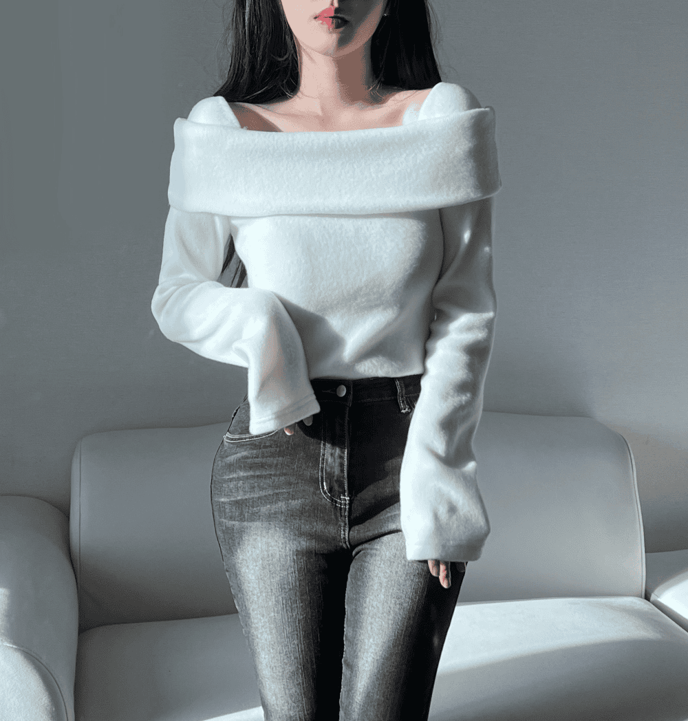 【🥂Date Picks】Square Fleece Top 