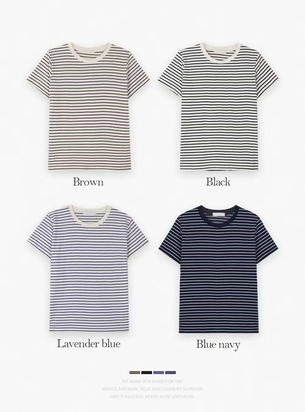 [Comfortable and Relaxed] Daily Stripe Tee