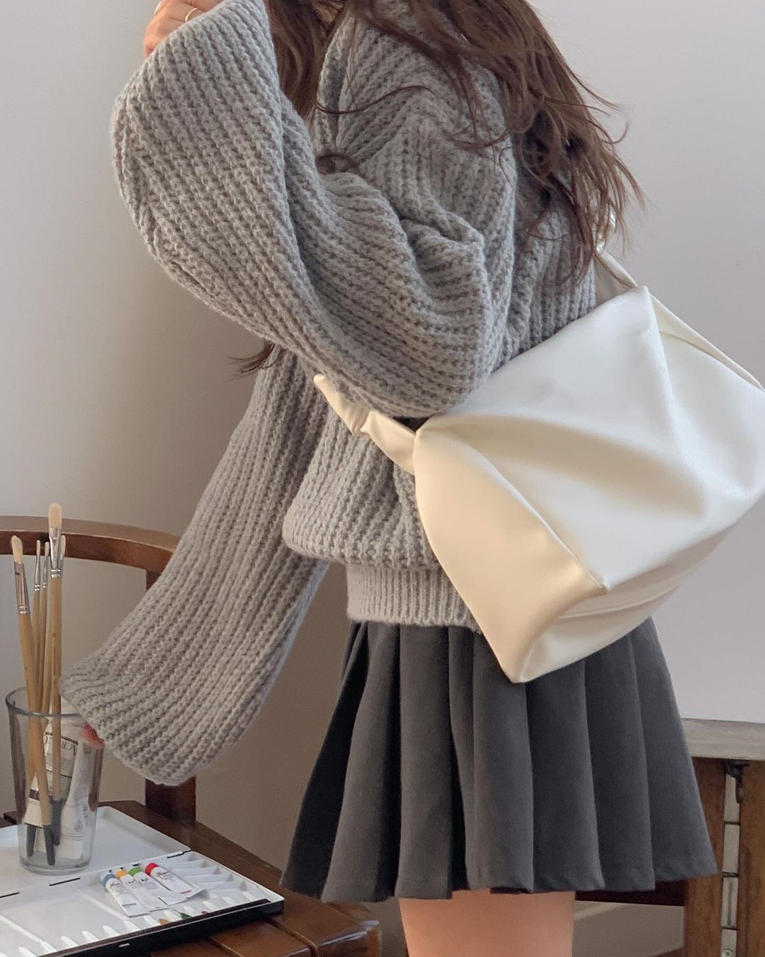 【🍷Christmas &amp; New Year PICK】Cream Puff Pastry Knit Top