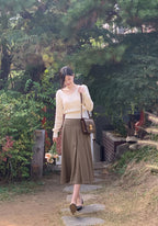 【🌷Soft】Pretzel Cable U-Neck Knit