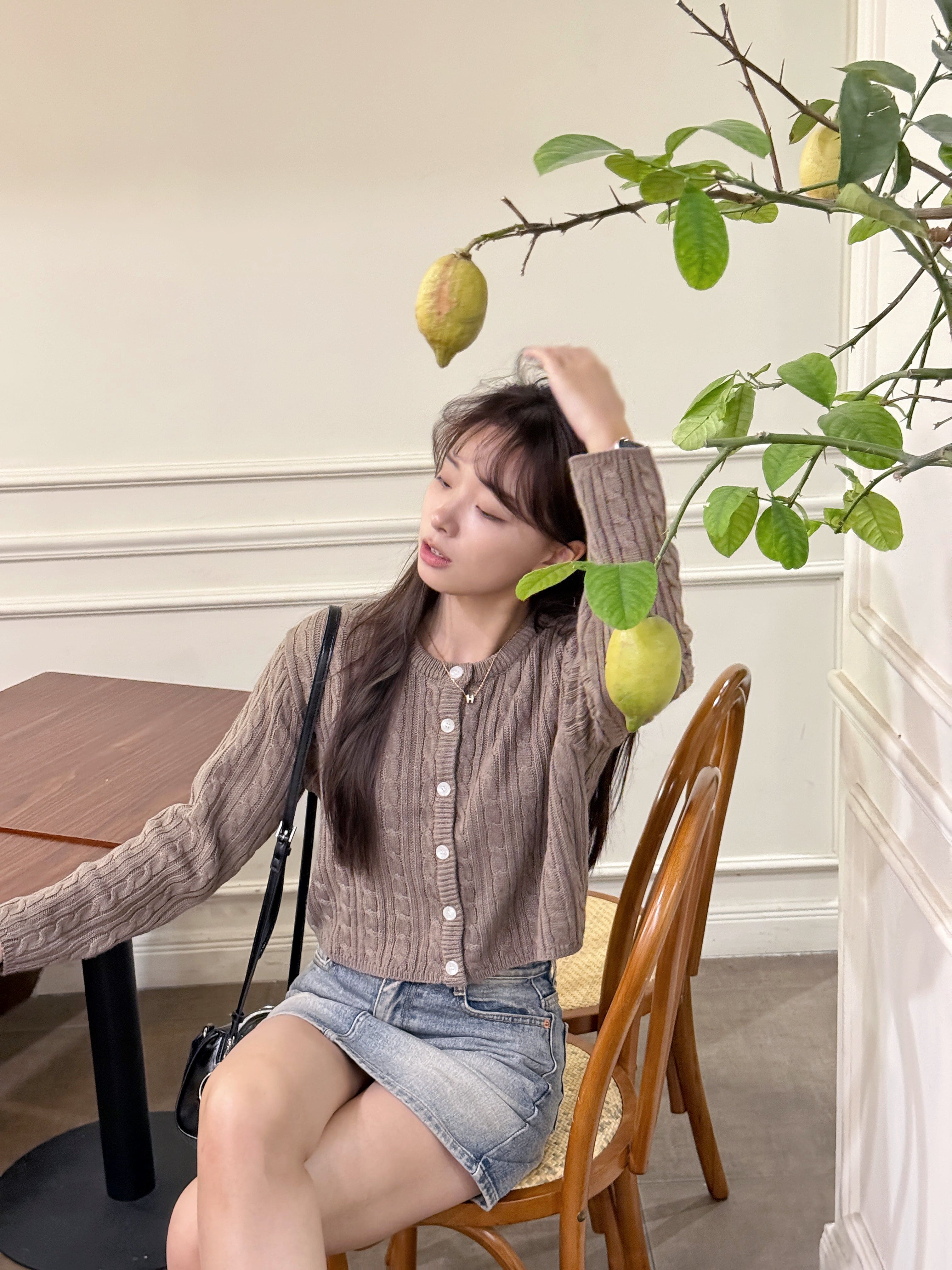 【Autumn/Winter Minimalist】Cable Cardigan 