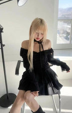 【🩶Sweet and Cool Hot Girl】Heart Shirring Scarf Set 