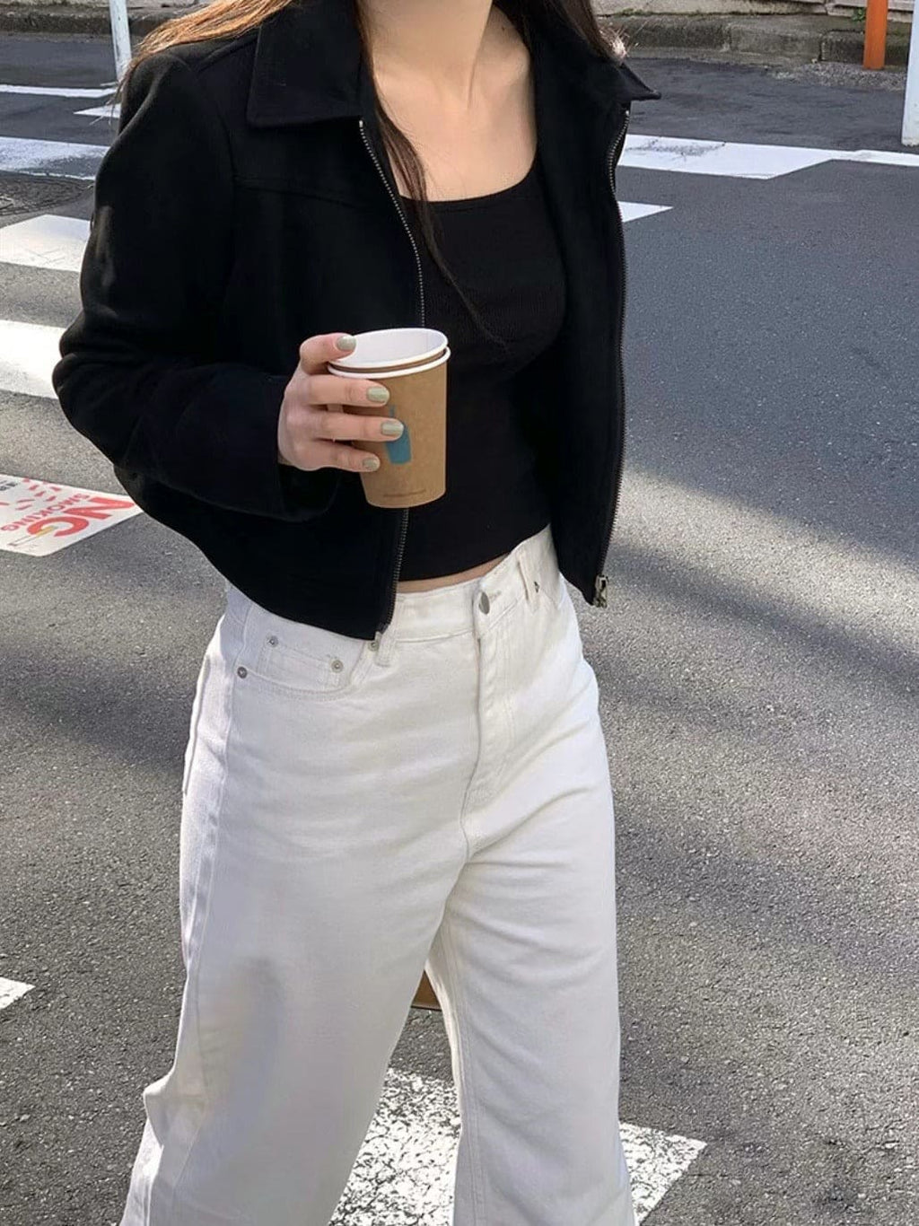 High-quality slim-fit short jacket