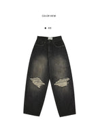 【OOTJ】Vintage Damaged Jeans 