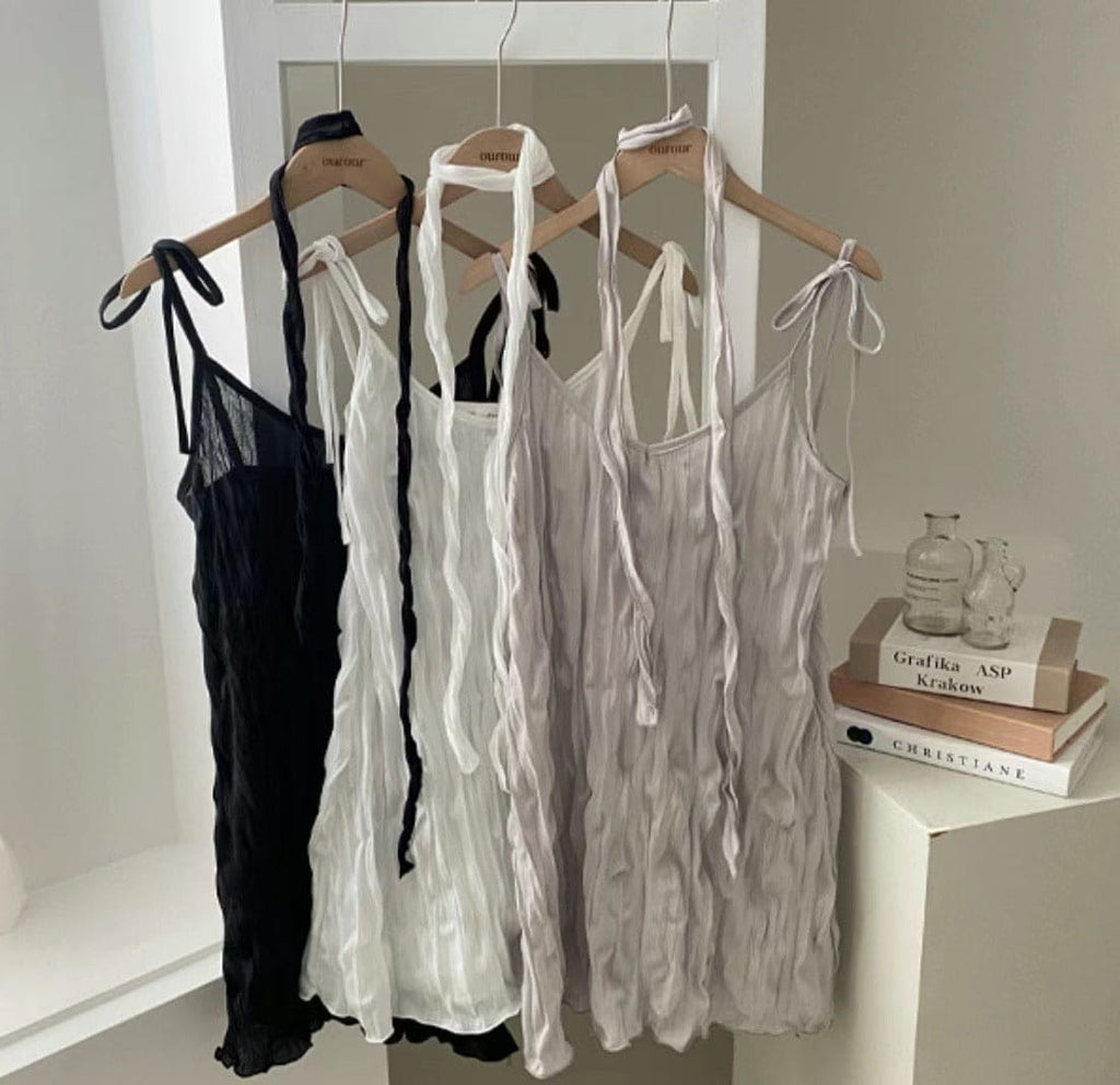 【Sweet and Girlish】Ruffled Dress Set