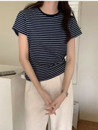 [Comfortable and Relaxed] Daily Stripe Tee
