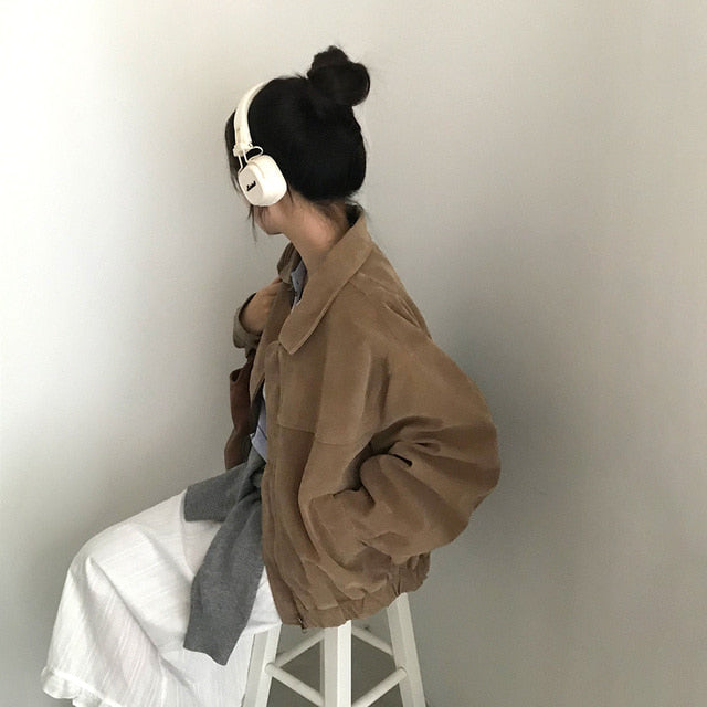 【🤎柔軟麂皮】Jumper Jacket