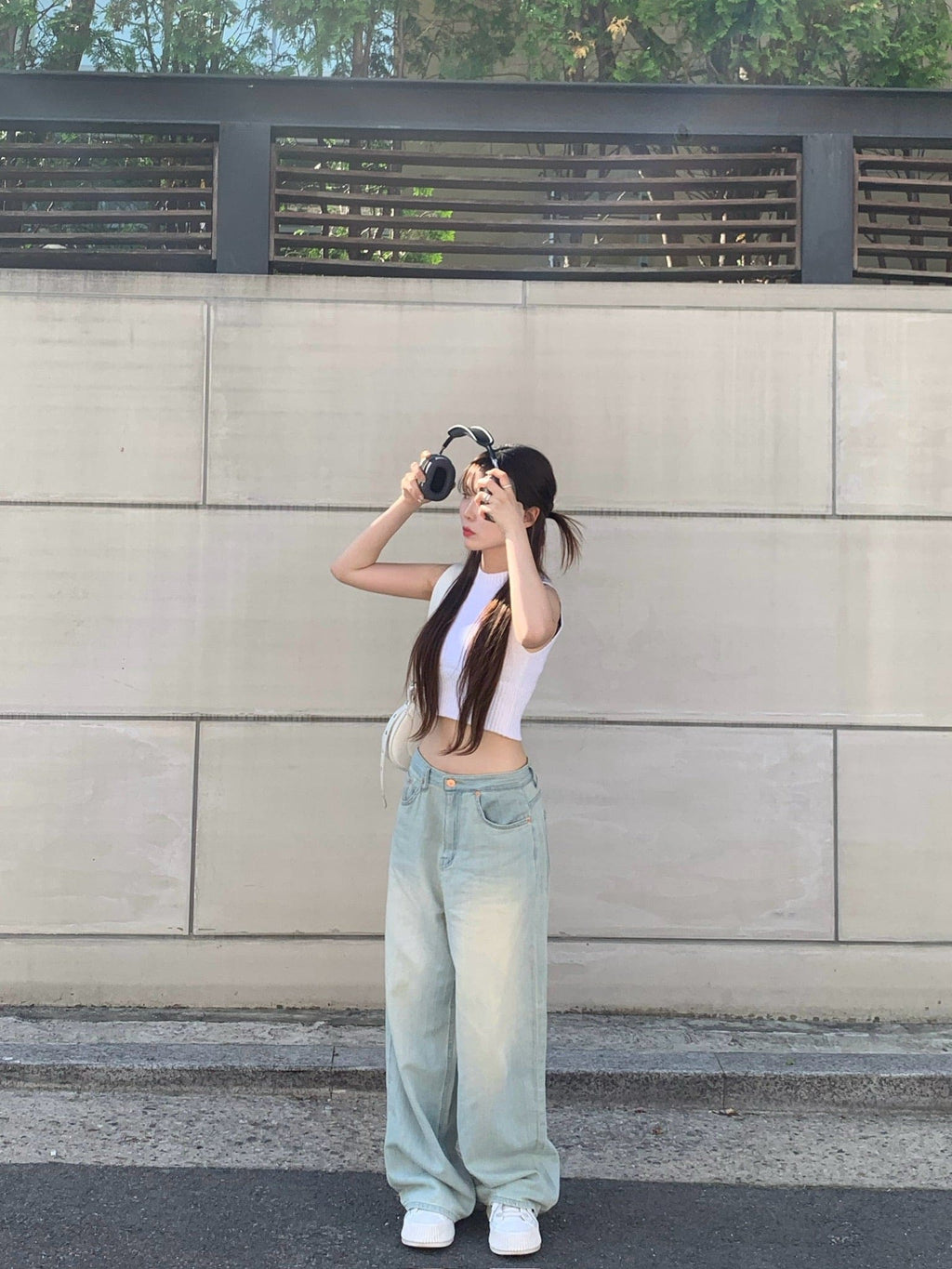 【Y2K Vibe】Cloud Cool Wide Jeans