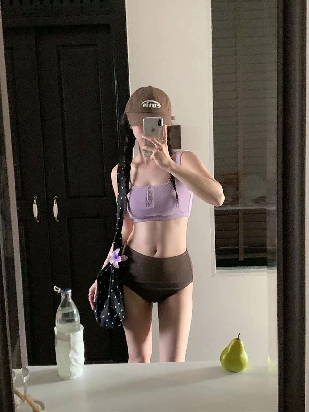 【💜Cute Series】Besh Button Bikini 