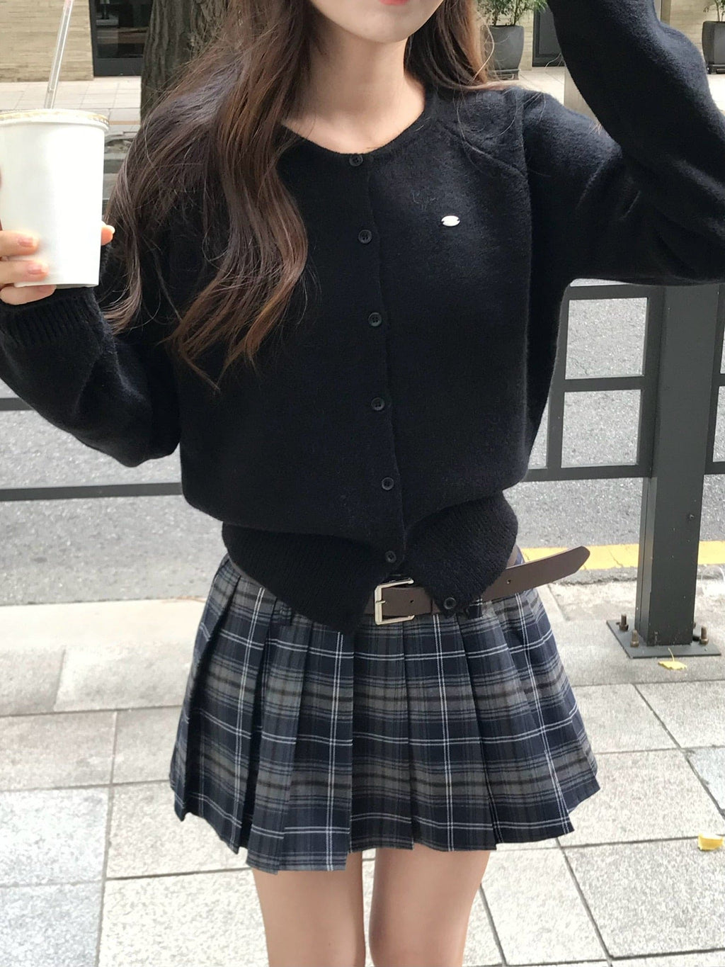 【🩶Daily】Label Cardigan 