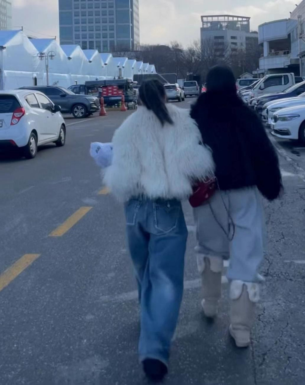 【KARINA same style】Boyfriend Wide Jeans 