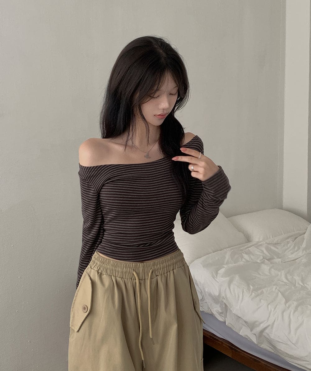 【💗for SNS】Moon Stripe Tee 