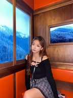 【🖤Sweet and alluring style】Ribbon Sleeveless 