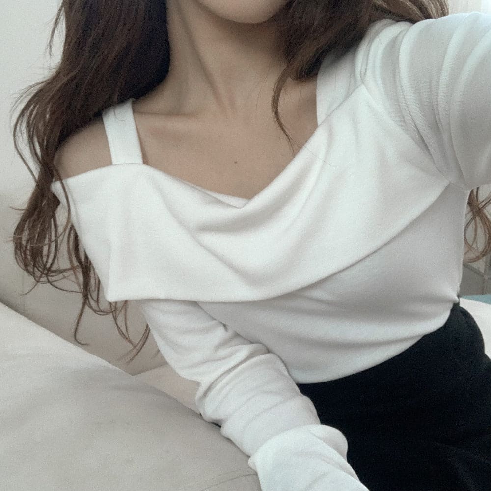 Opening Half Off Shoulder Top