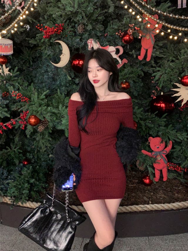 [Year-End Look Pick🥂] Off-Shoulder Dress