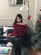 Breezy Off Shoulder Scarf Set 