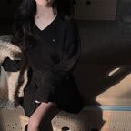 【🌷New Spring Arrivals】Label V-Neck Knit 