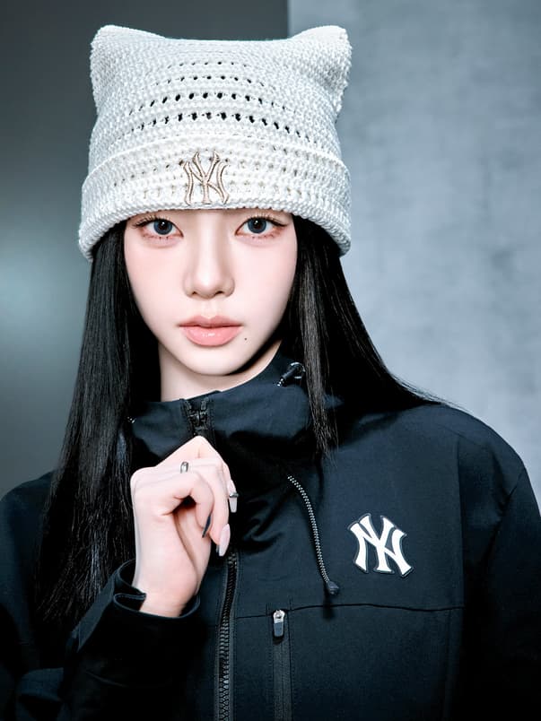 【KARINA同款】MLB SUMMER CROCHET MEOWING BEANIE