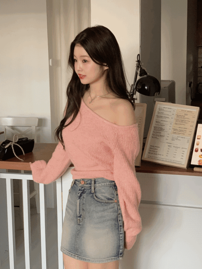 [Korean Hot Item!] Washing Denim Mini Skirt 