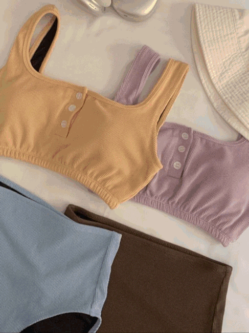 【💜Cute Series】Besh Button Bikini 