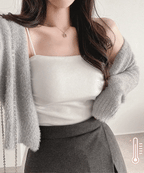 【+5°C HEAT🌡】Thin Fleece Comfy Bra Top (with padding)