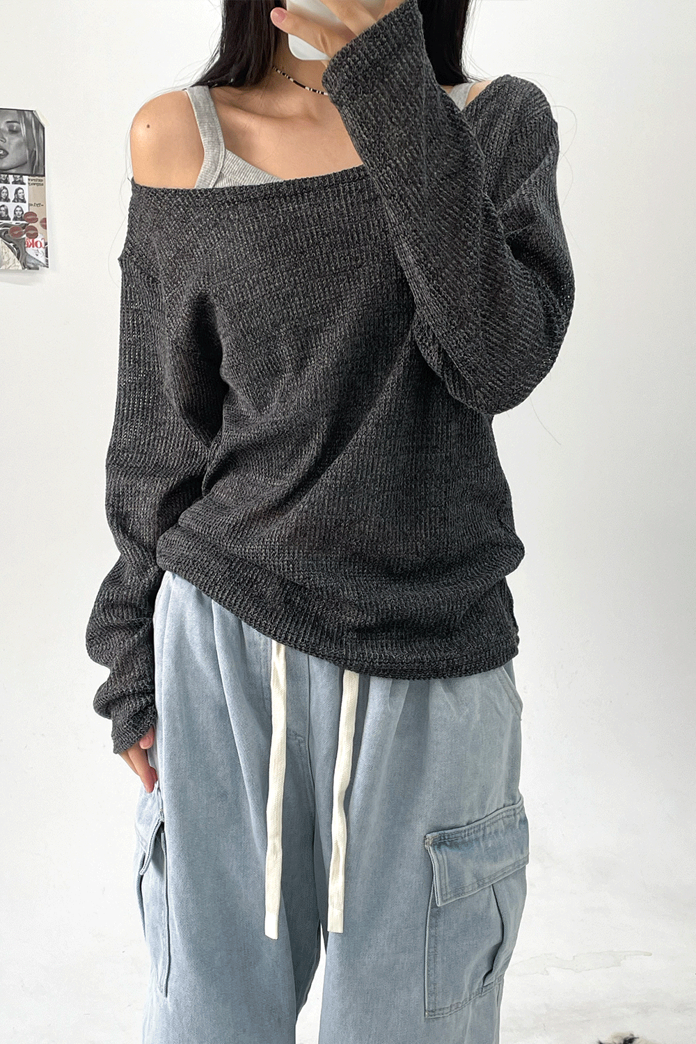 【🩶Korean Style Autumn/Winter】 Unbalanced Knit 