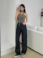 【y2k vibe】Serenity Scarf Top Set