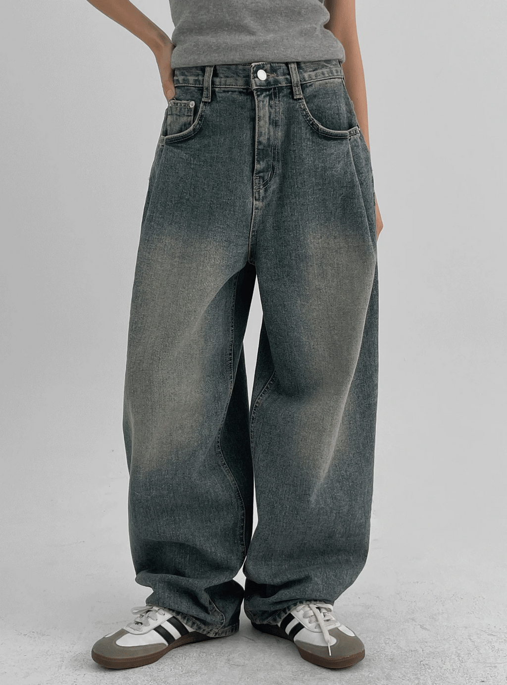 【Autumn/Winter ver.】Pintuck Balloon Wide Denim 