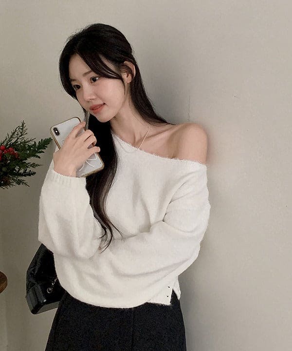 【🧧New Year Essential】Boat Neck Wool Knit 