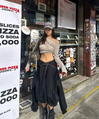 [Same as JISOO] STAR WING SHEER LONG SLEEVE