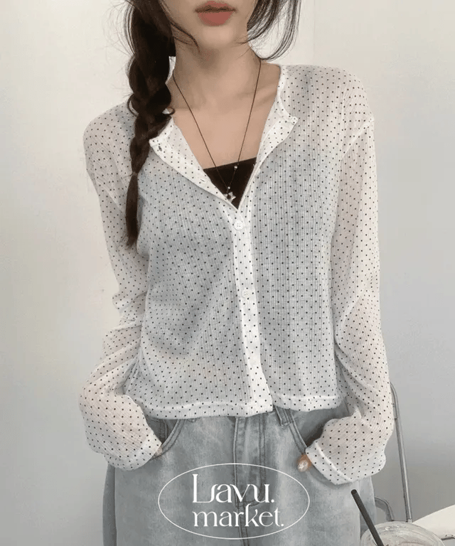 【春夏必備】Dot Cardigan