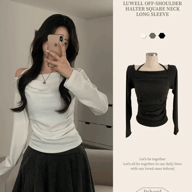 【春夏新品】Strap Drape Top