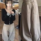 【彎刀神褲】Corset Belt Cotton Pants