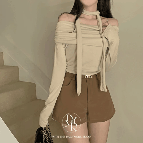 Breezy Off Shoulder Scarf Set 