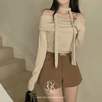 Breezy Off Shoulder Scarf Set 