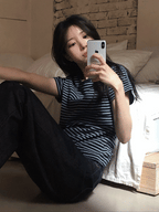 [Comfortable and Relaxed] Daily Stripe Tee